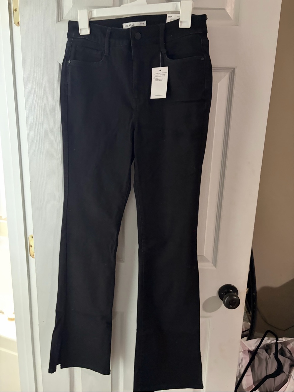 Nine West Black Stretch Bootcut jeans in mineral black